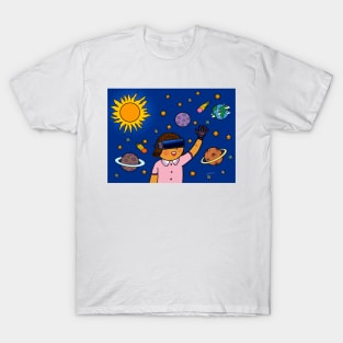 Virtual Reality Space Universe Science T-Shirt